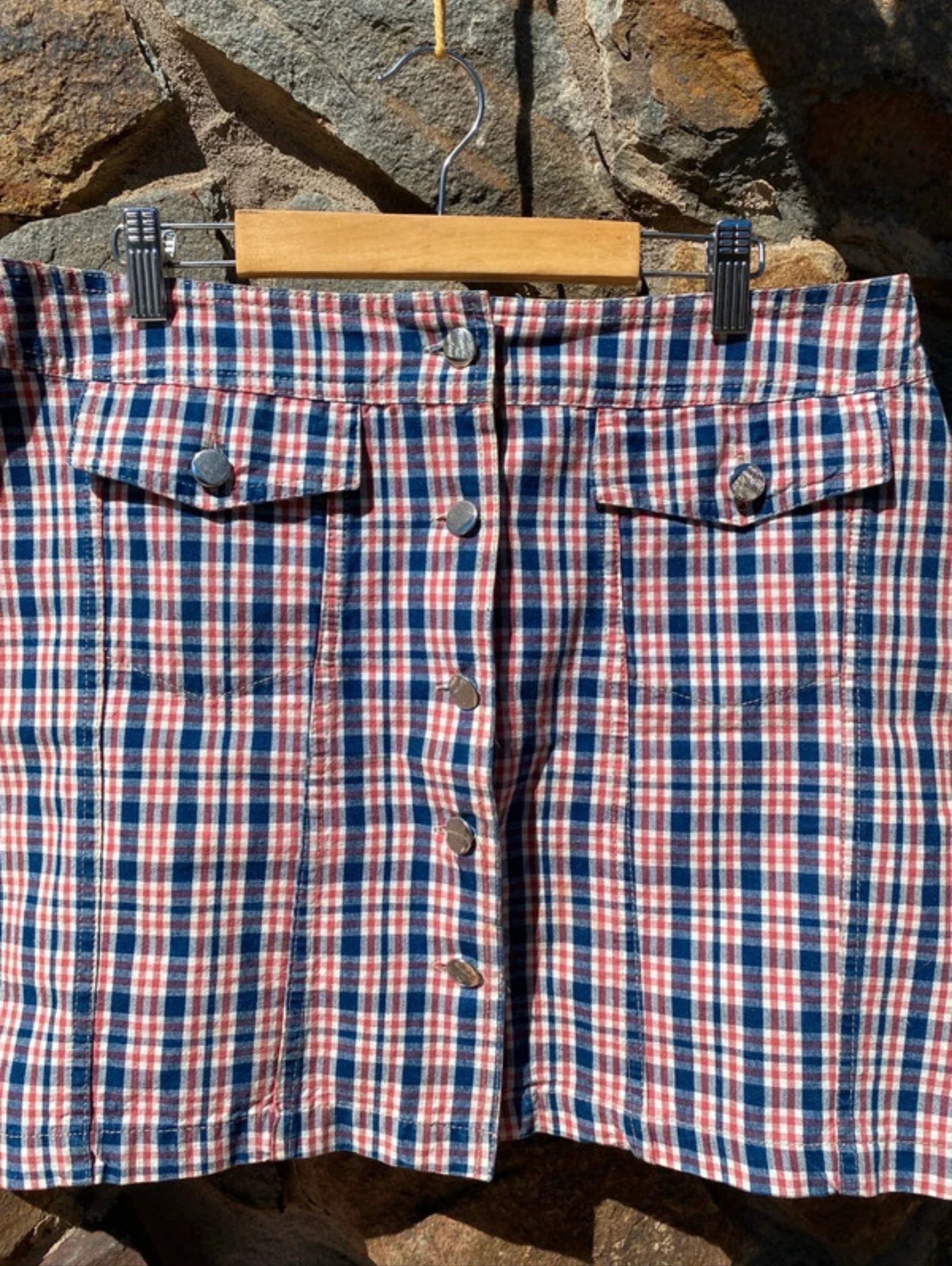 Plaid miniskirt – photo 2
